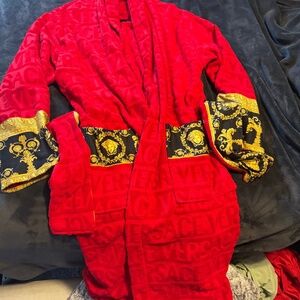 Red Versace Robe